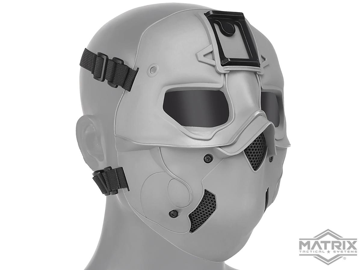 Matrix Full Face Mask w/ Integrated NV Mount (Color Grey), Tactical
