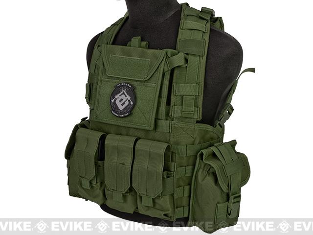 Matrix Tactical Systems Modular Chest Rig w/ Full Pouch Set (Color: OD Green)