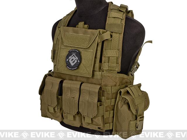 Matrix Tactical Systems Modular Chest Rig w/ Full Pouch Set (Color: Tan)