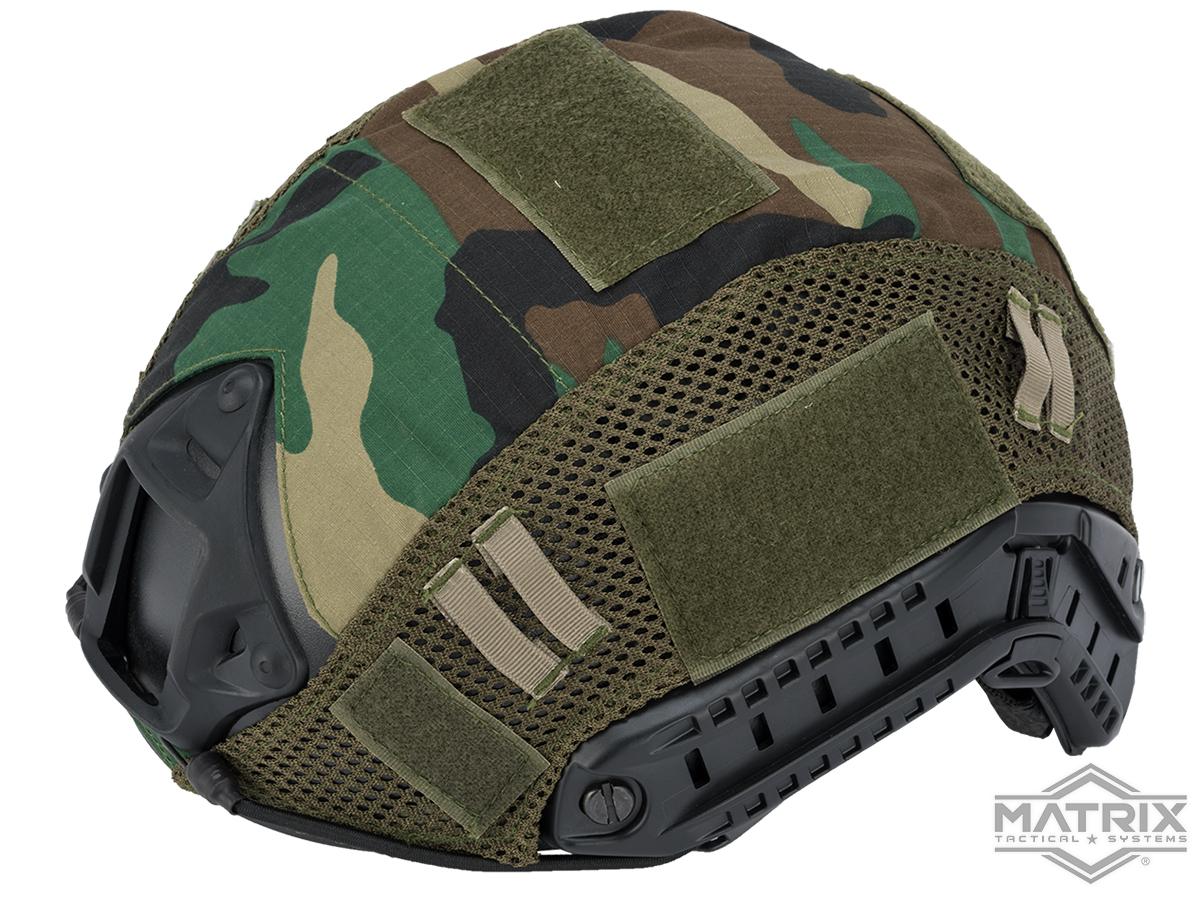 Matrix Bump Type Helmet Cover (Color: Woodland)