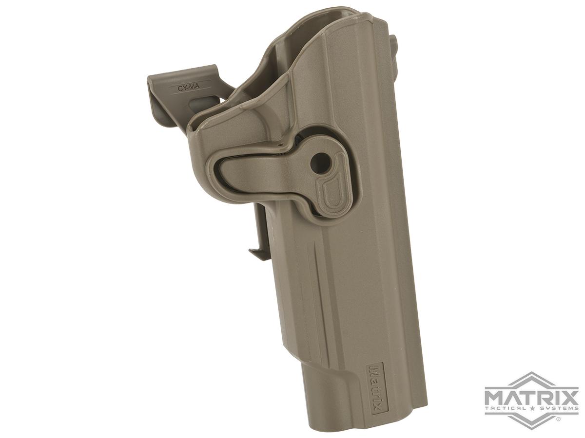 Matrix Hardshell Adjustable Holster for 1911 Series Airsoft Pistols (Type: Flat Dark Earth / MOLLE Attachment)