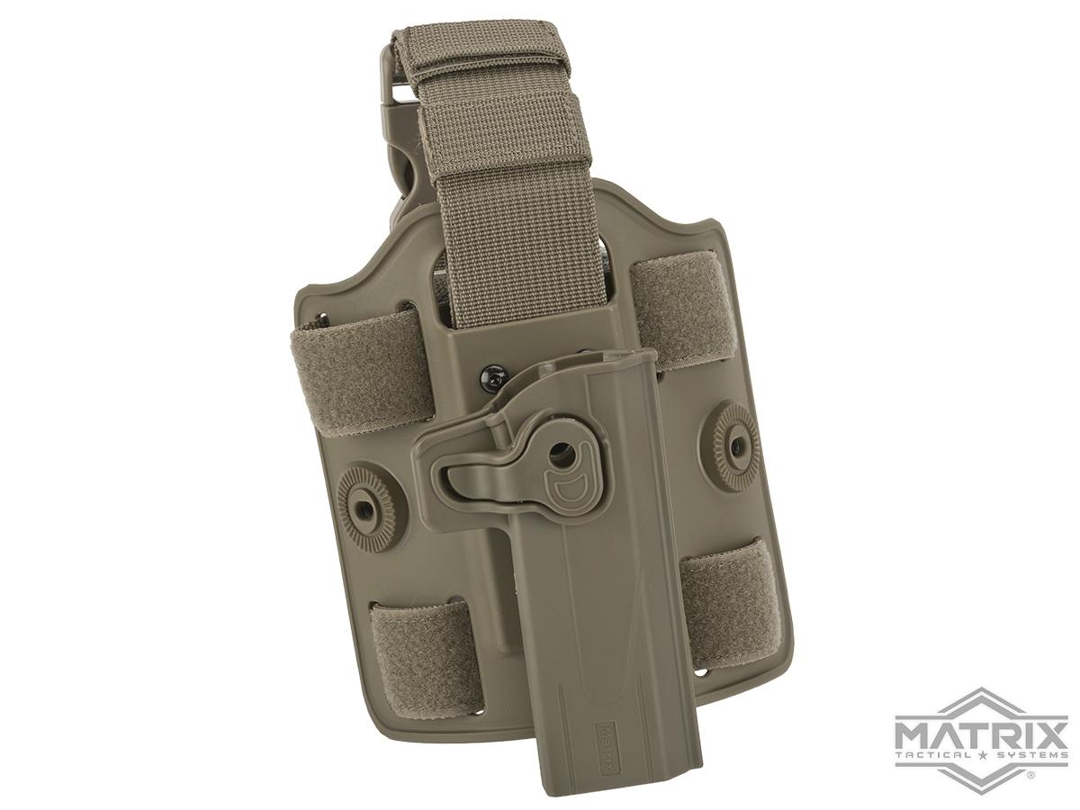 Matrix Hardshell Adjustable Holster for STI Hi-Capa 2011 Series Pistols (Type: Flat Dark Earth / Drop Leg)