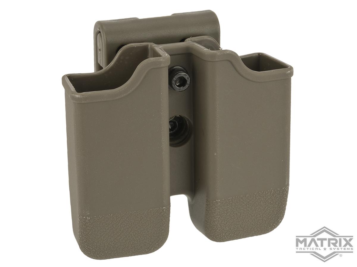Matrix Hardshell Adjustable Magazine Holster for Glock Series Pistol Mags (Mount: Belt Attachment / Dark Earth)