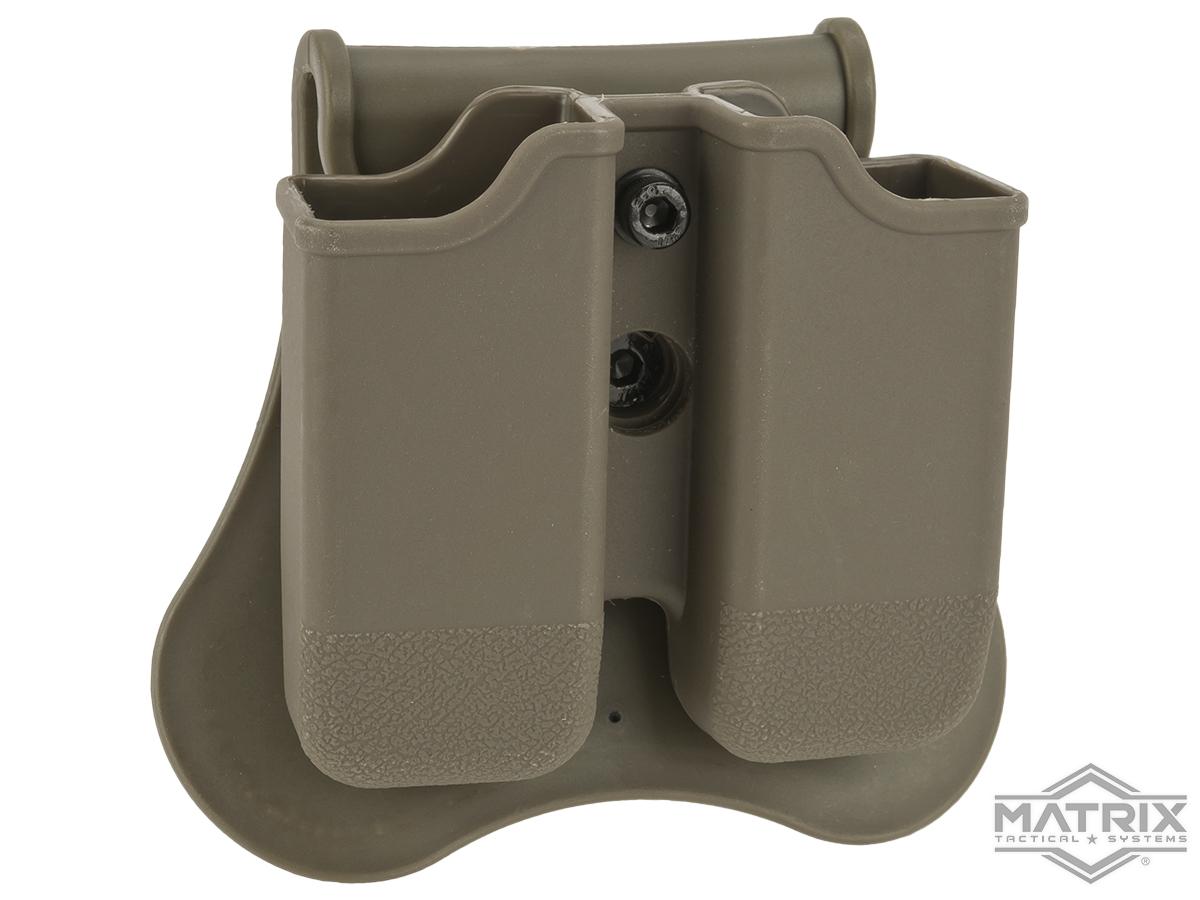 Matrix Hardshell Adjustable Magazine Holster for Glock Series Pistol Mags (Mount: Paddle Attachment / Dark Earth)