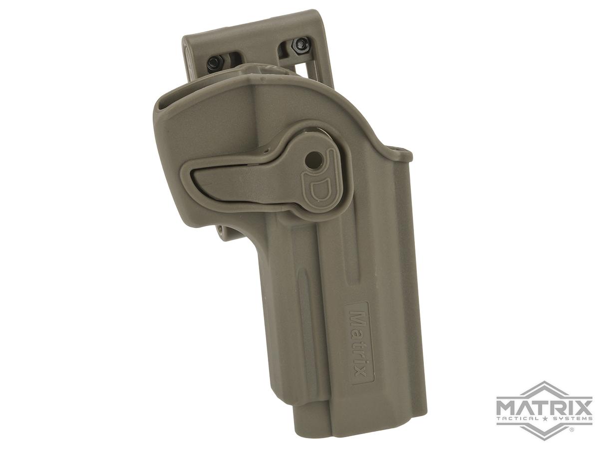 Matrix Hardshell Adjustable Holster for M9 Series Airsoft Pistols (Type: Flat Dark Earth / Belt Attachment)