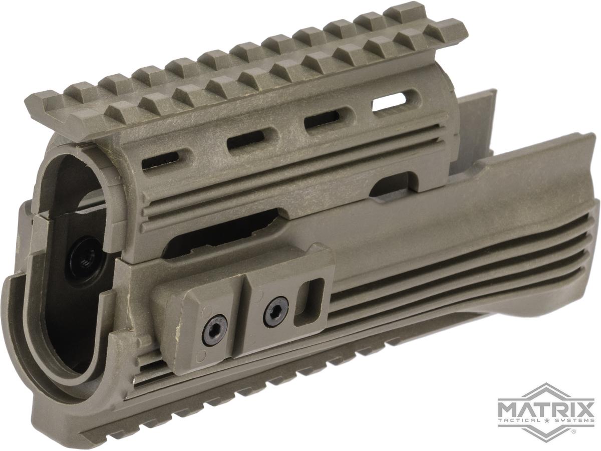 Matrix Desert Storm AK47 Railed Handguard / AK47 Grip Set (Color: OD Green)