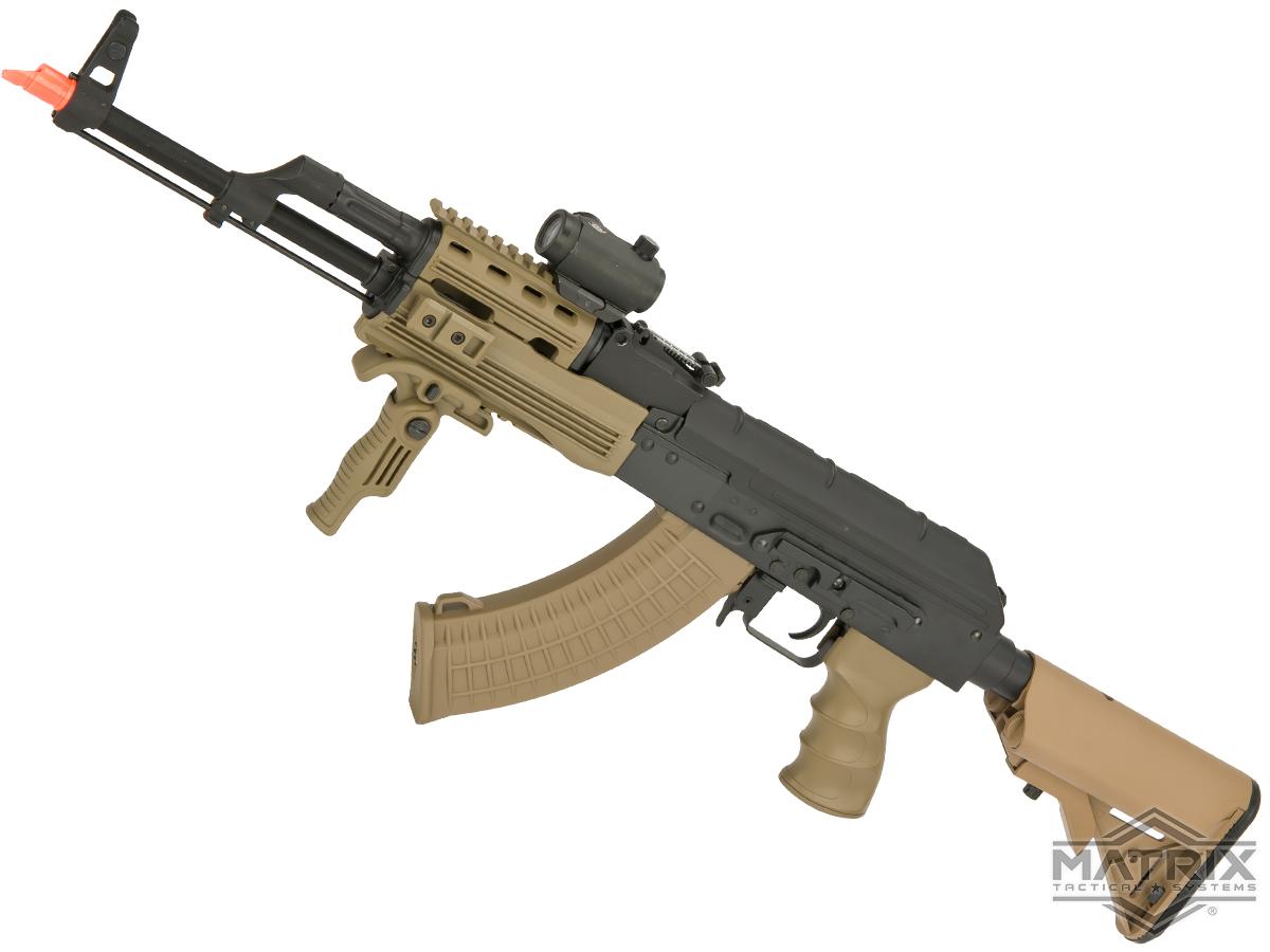 CYMA Field Ops Series AK47 Legionnaire Airsoft AEG Package  (Color: Desert)