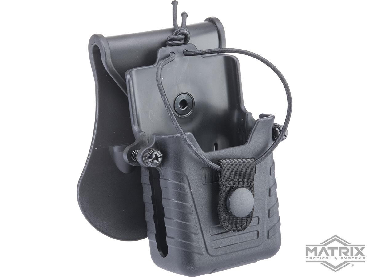 Matrix Hard Shell Radio Holder for BaoFeng Radio (Color: Black / Paddle),  Tactical Gear/Apparel, Pouches, Electronics & Gadget Pouches -   Airsoft Superstore