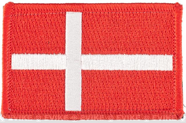 Matrix Country Flag Series Embroidered Morale Patch (Country: Denmark)