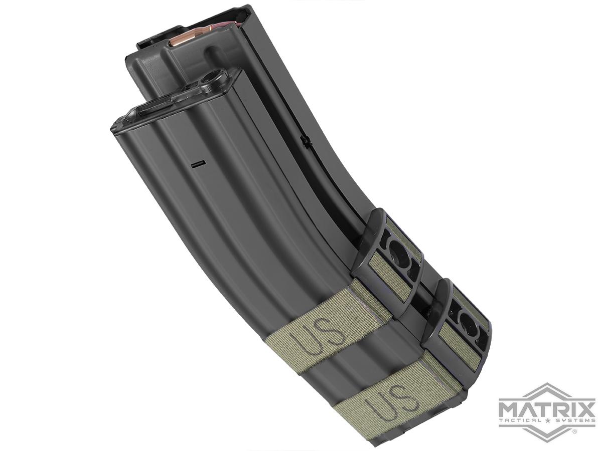 Matrix 1300rd Electric Auto Winding Dual Magazine for M4/M16 Series Airsoft AEG (Type: Sound Control / Black)