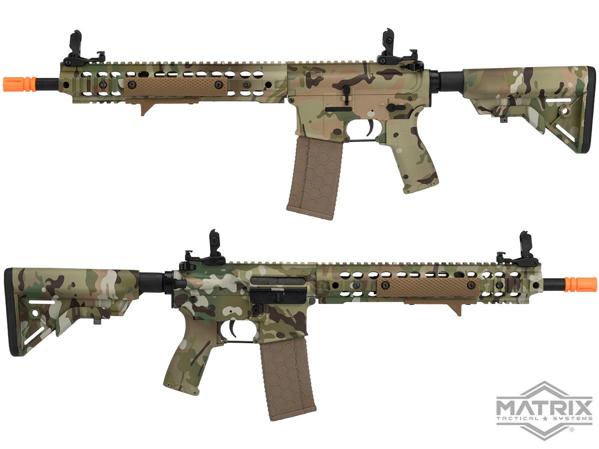 Matrix Custom Full Metal M4 RIS Airsoft AEG Rifle with Multicam Water