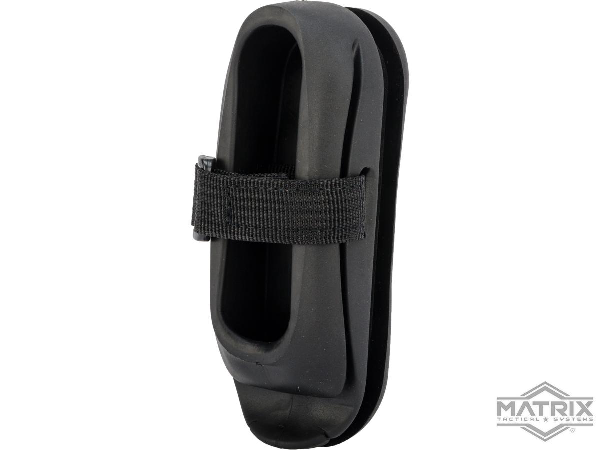 Matrix Rubber Ergonomic Stock Pad for AK Series Airsoft AEG (Color: Black)