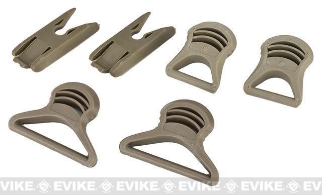 Matrix Goggle Swivel Clips Set for Bump Helmet (Color: Tan)