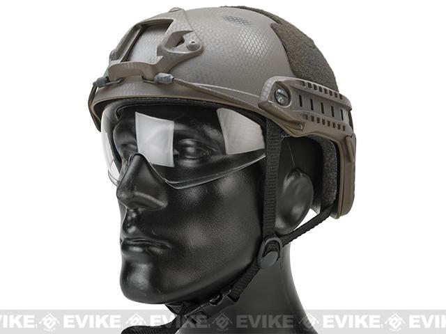 Emerson Tactical FAST Helmet Bump MICH Ballistic MH Type w/ NVG Shroud+Side Rail 