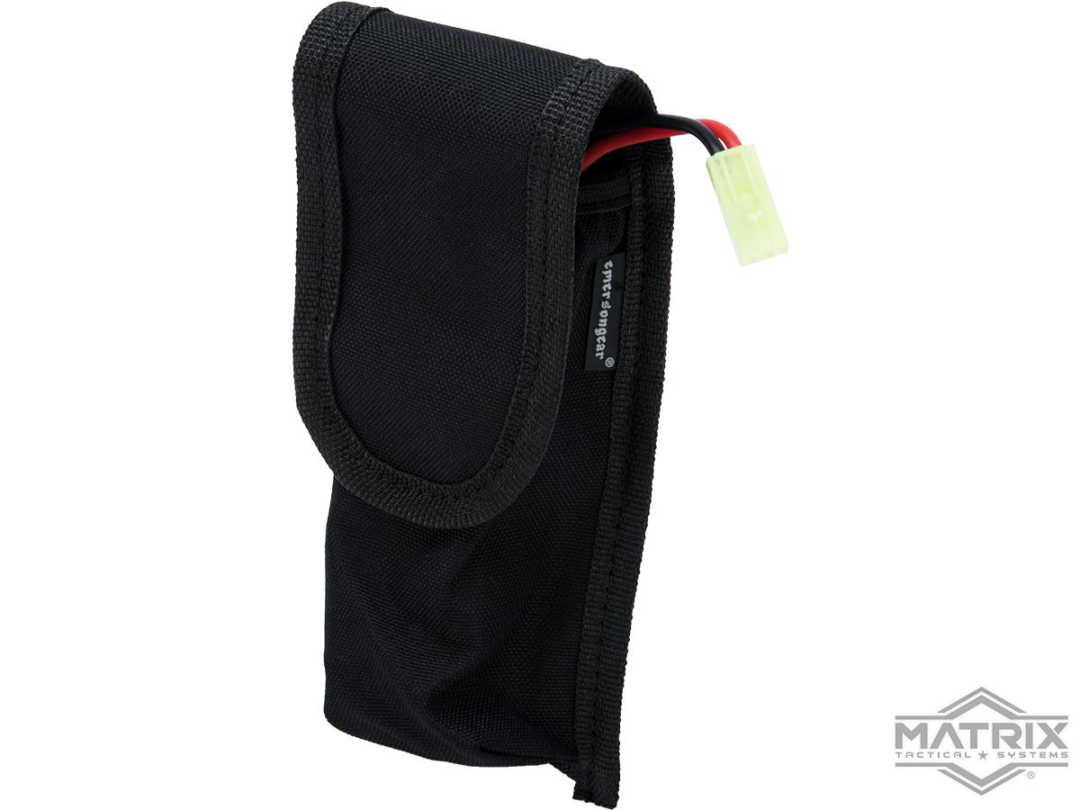 Matrix Tactical External Battery Pouch for Airsoft AEG Rifles (Color Black), Accessories