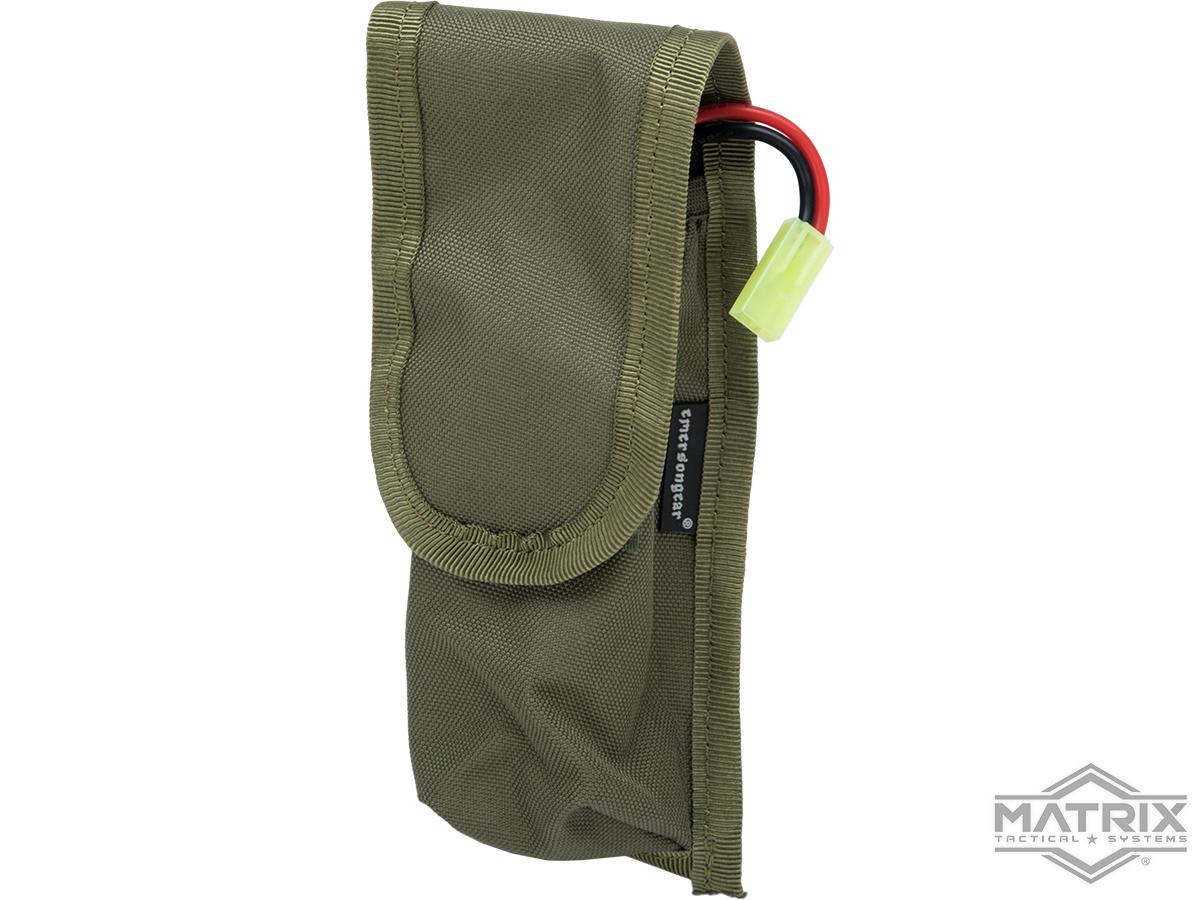 Matrix Tactical External Battery Pouch for Airsoft AEG Rifles (Color: OD Green)