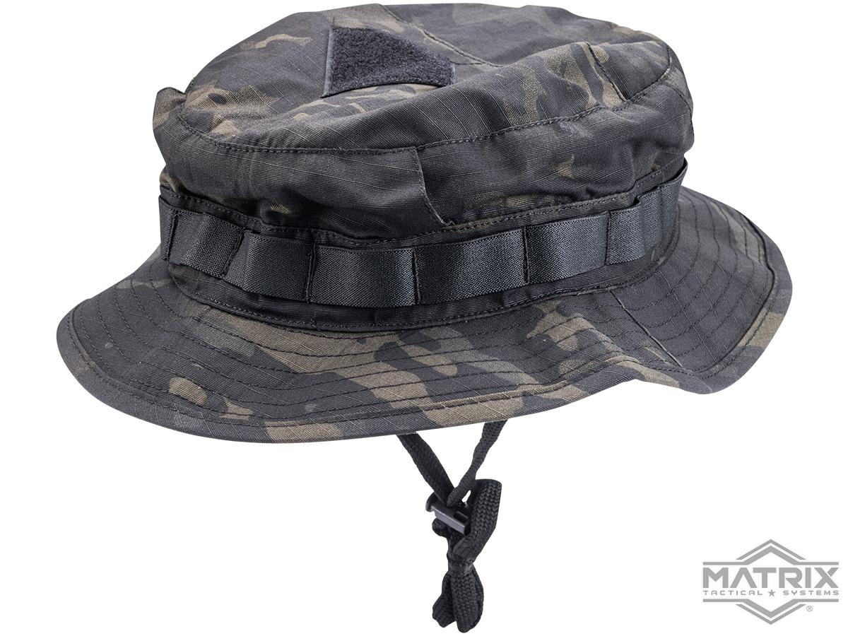 Matrix Short Brim Tactical Boonie Hat (Color: Multicam Black