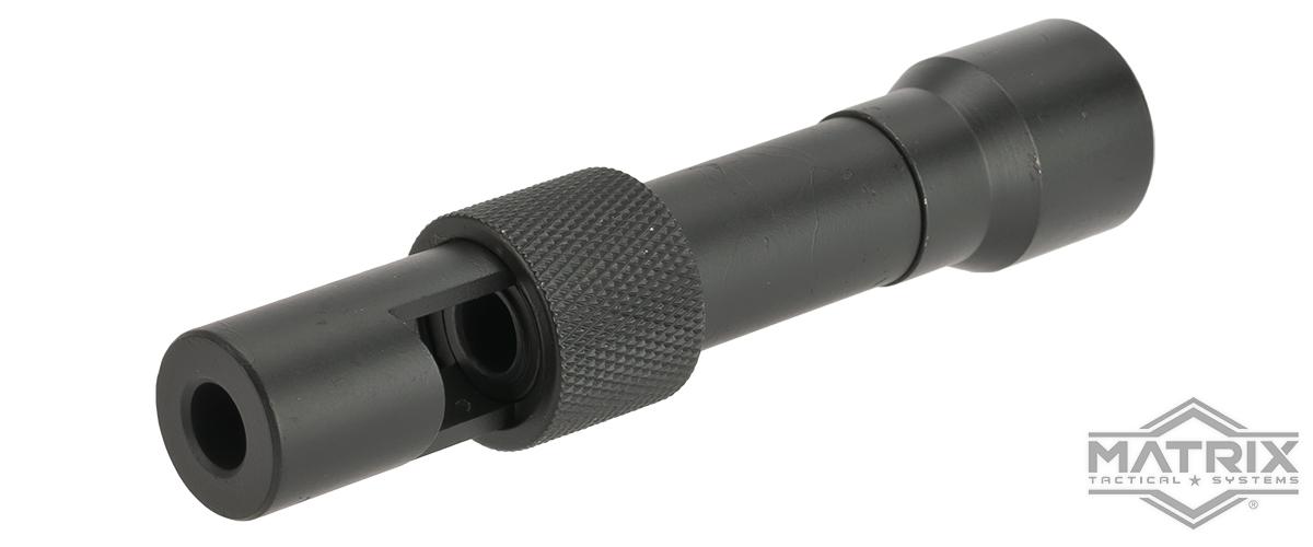 Matrix MK12 SPR Type Flashhider for Airsoft AEG Rifles - 14mm Negative