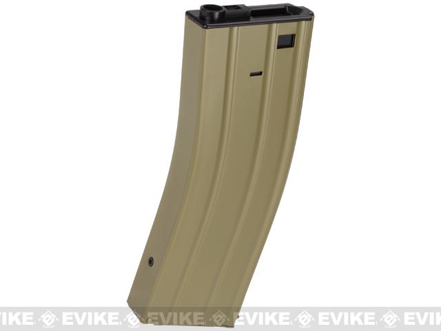 Matrix Full Metal 360 round Flash Mag for M4 M16 Series Airsoft AEG (Color: Tan)