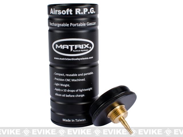 Matrix Airsoft Compact R.P.G. Rechargeable Portable Gas Can