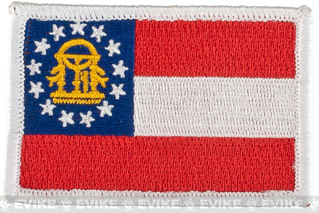 Matrix Tactical Embroidered U.S. State Flag Patch (State: Georgia The Golden State)