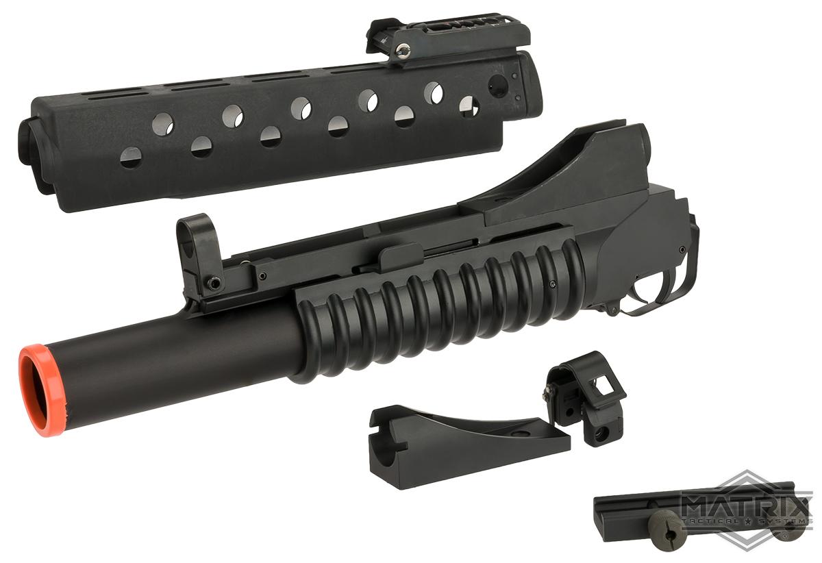 Matrix SCAR FACE Special Edition Airsoft M203 Style Grenade Launcher with G&P M16 Handguard & Mounts