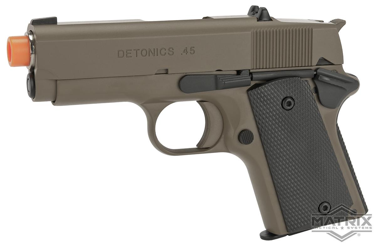 Matrix Elite Detonics 1911 .45 Combat Master Airsoft Gas Blowback Pistol (Model: Desert Tan)