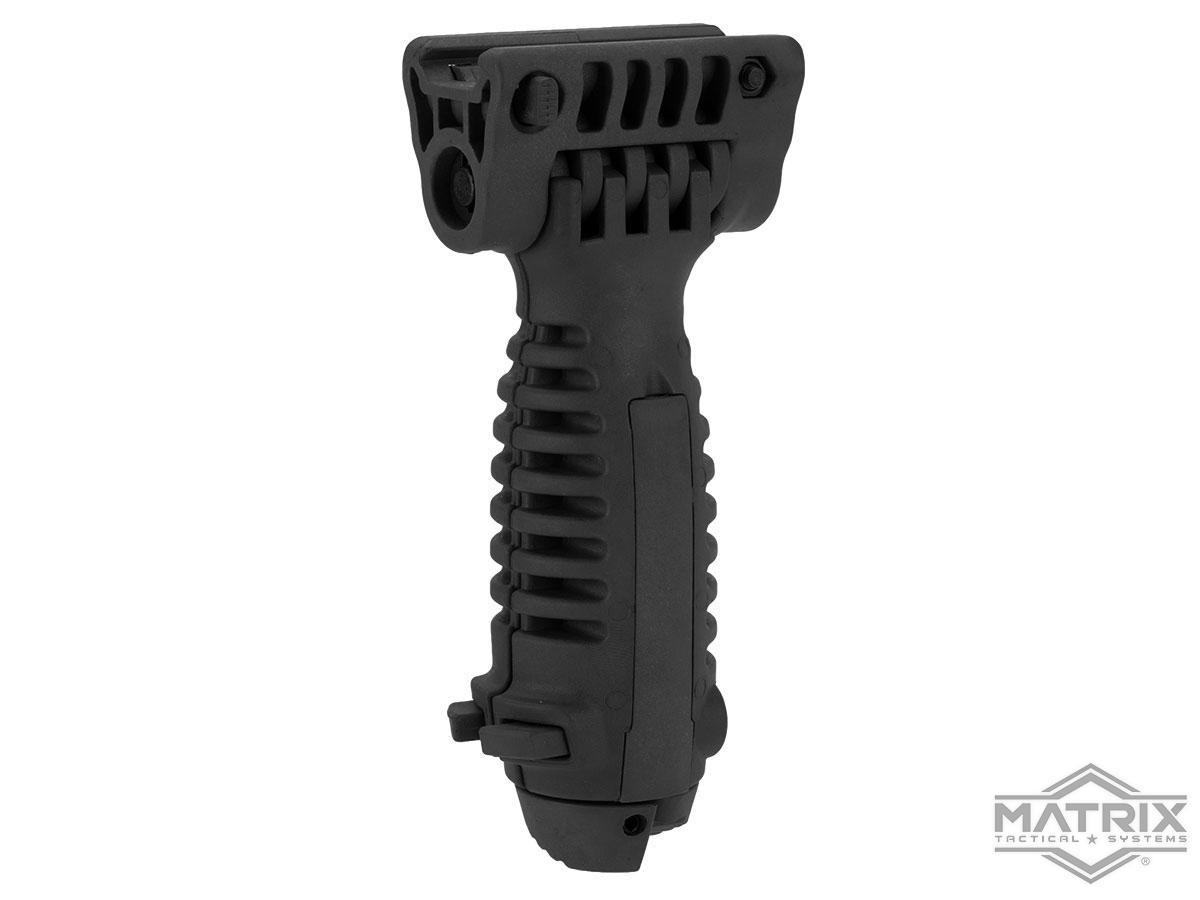 Matrix SB Type Vertical Bipod Grip for Airsoft Rifles (Color: Black)