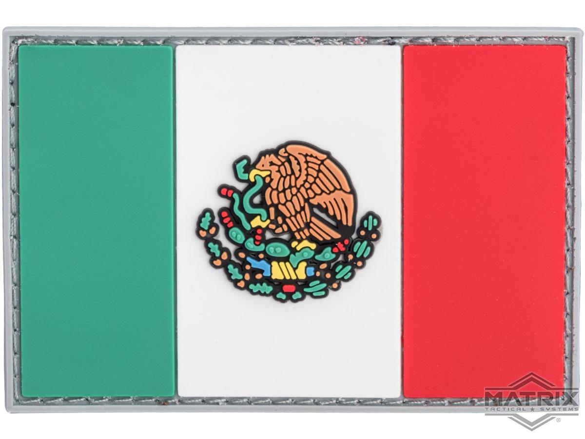 PVC Hook and Loop International Flag Patch (Flag: Mexico)