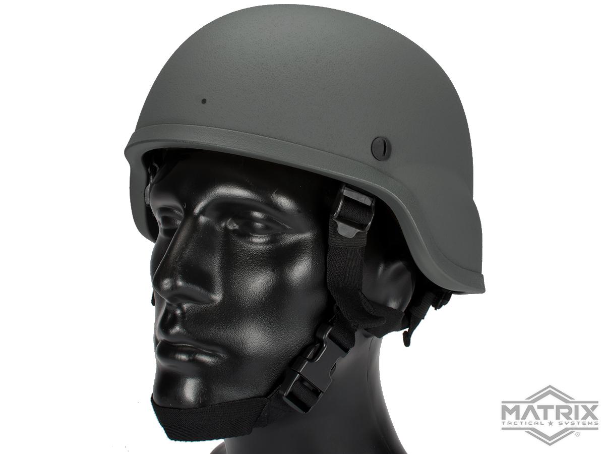Matrix MICH 2000 Fiberglass Airsoft Helmet (Color: Grey)