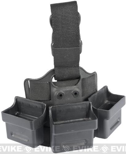 Matrix Hard Shell Drop Leg Quick Draw Triple Magazine Carrier (Type: G36)