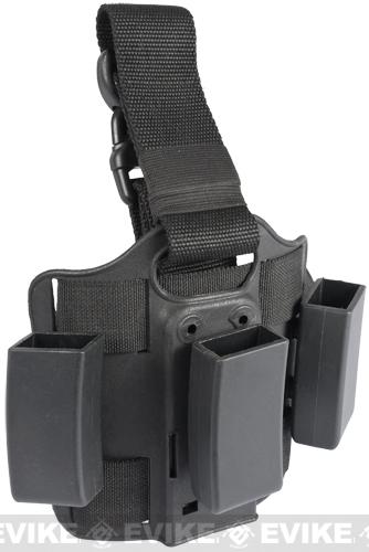 Matrix Hard Shell Drop Leg Quick Draw Triple Magazine Carrier (Type: MP5)