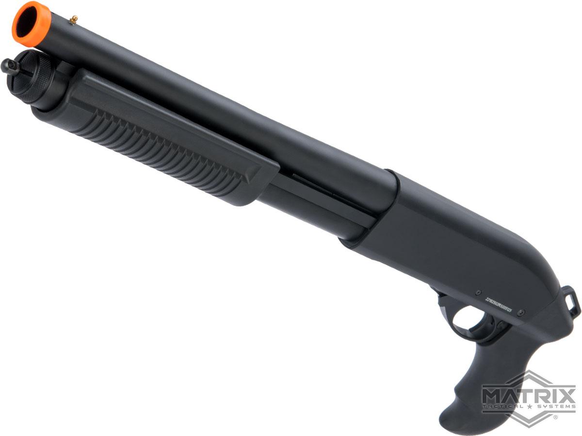 Matrix 3/6 Burst Firing Multi-Shot Gas Powered Airsoft Shotgun (Model: Pistol Grip / Black)