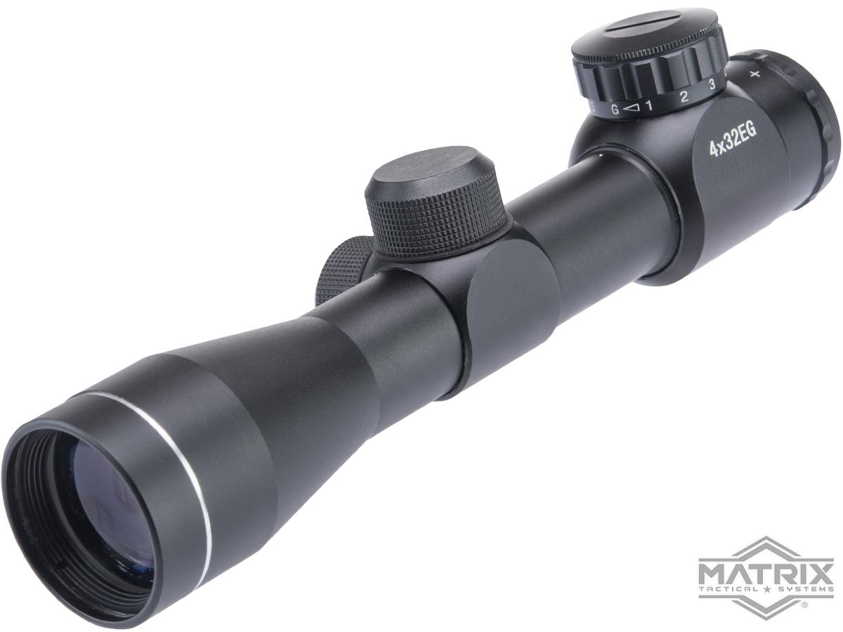 Matrix 4x32 EG Dual Red / Green Illuminated Sniper Scope, Accessories &  Parts, Scopes & Optics, Rifle Scopes -  Airsoft Superstore