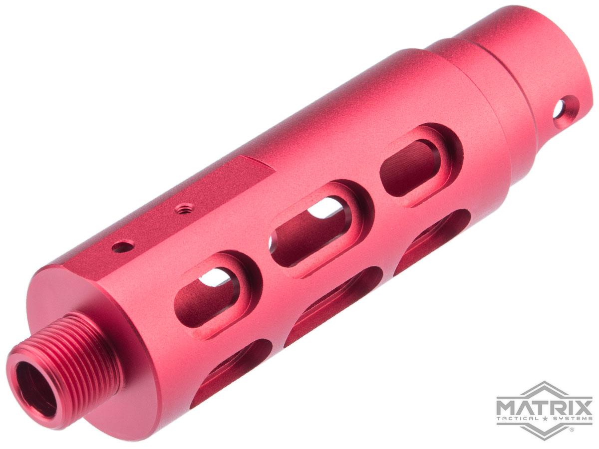 Matrix CNC Outer Barrel for AAP-01 Assassin Gas Airsoft Pistol (Model: Type A / Red)