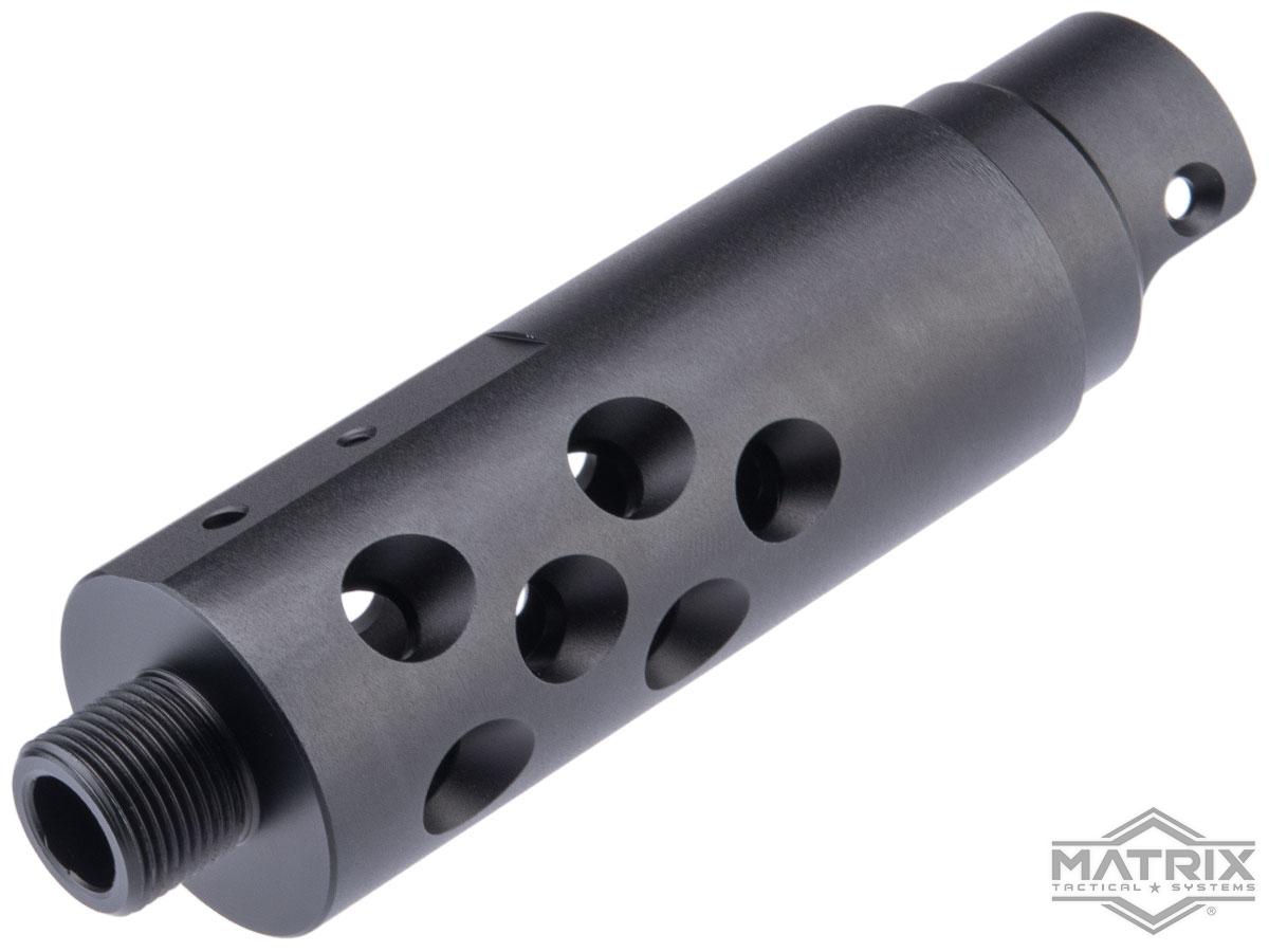 Matrix CNC Outer Barrel for AAP-01 Assassin Gas Airsoft Pistol (Model: Type B / Black)