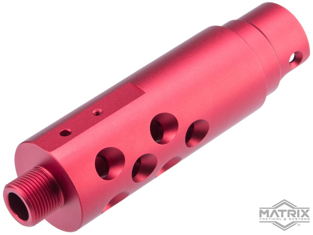 Matrix CNC Outer Barrel for AAP-01 Assassin Gas Airsoft Pistol (Model: Type B / Red)