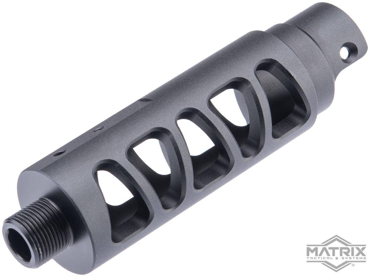 Matrix CNC Outer Barrel for AAP-01 Assassin Gas Airsoft Pistol (Model: Type C / Black)