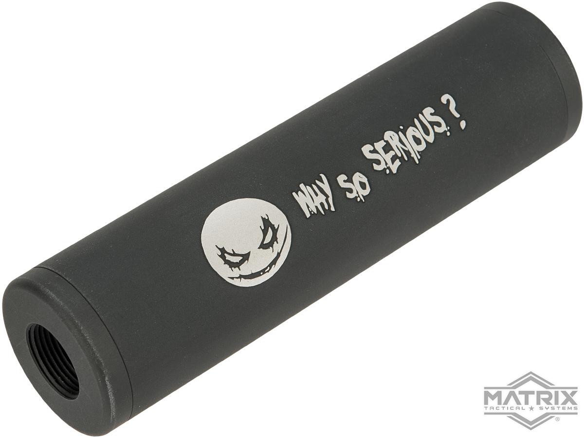 Matrix Airsoft Mock Silencer / Barrel Extension (Model: Why So Serious / 110mm)