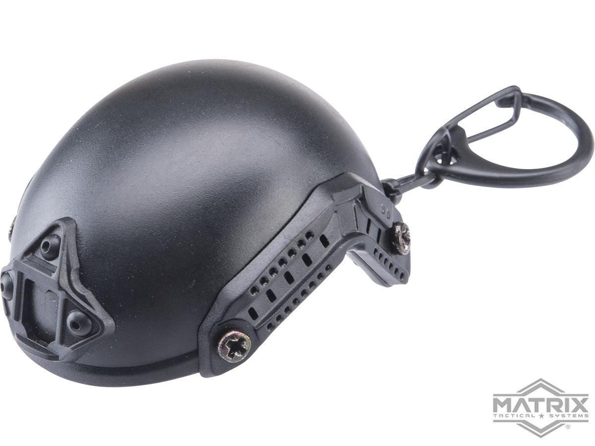 Matrix Tactical High Cut Helmet Bottle Opener & Keychain (Color: Black)