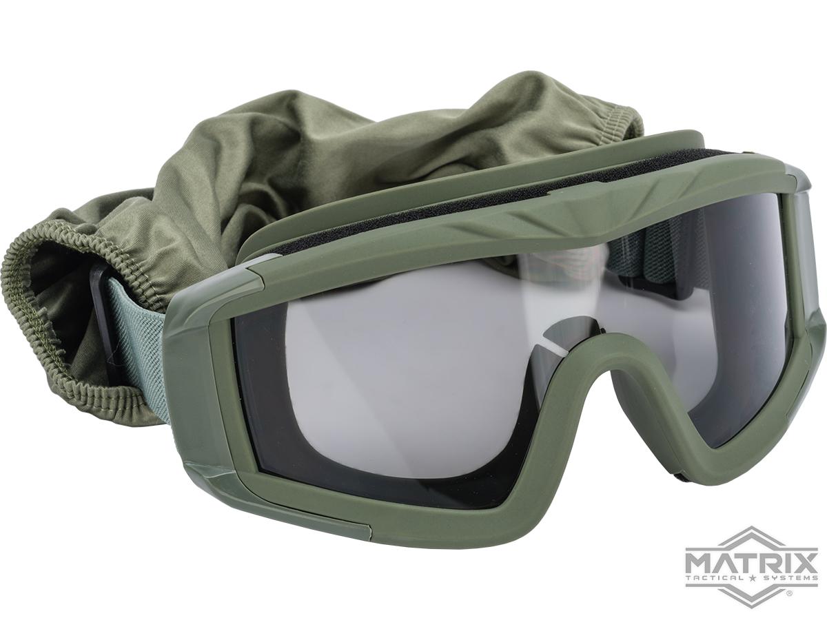 Matrix Tactical Systems ANSIRated Ultimate Protective Airsoft Goggles (Color OD), Tactical