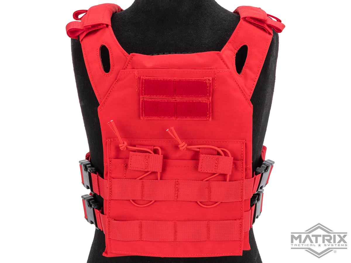 Matrix Level-1 Child Size Plate Carrier (Color: Red)