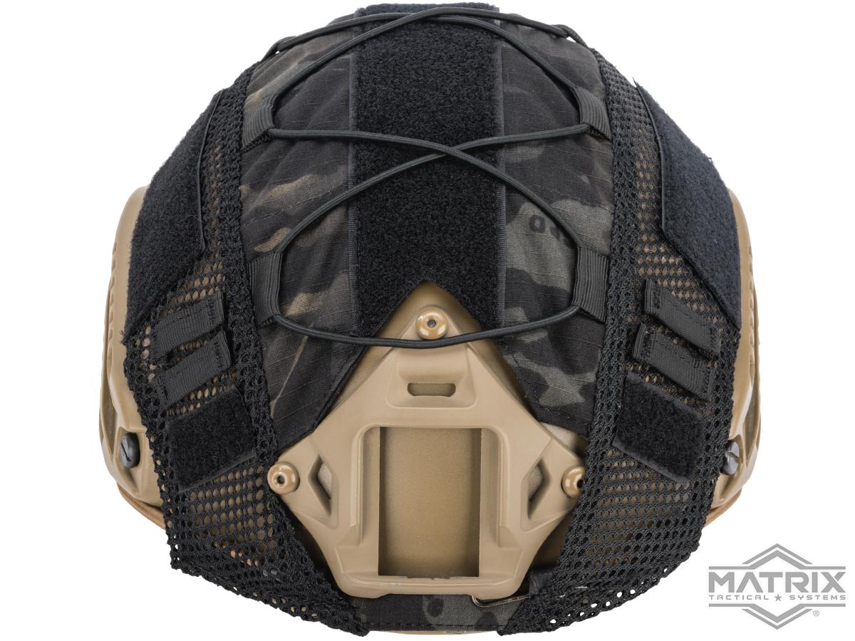 Matrix Bump Type Helmet Cover w/ Elastic Cord (Color: Multicam Black