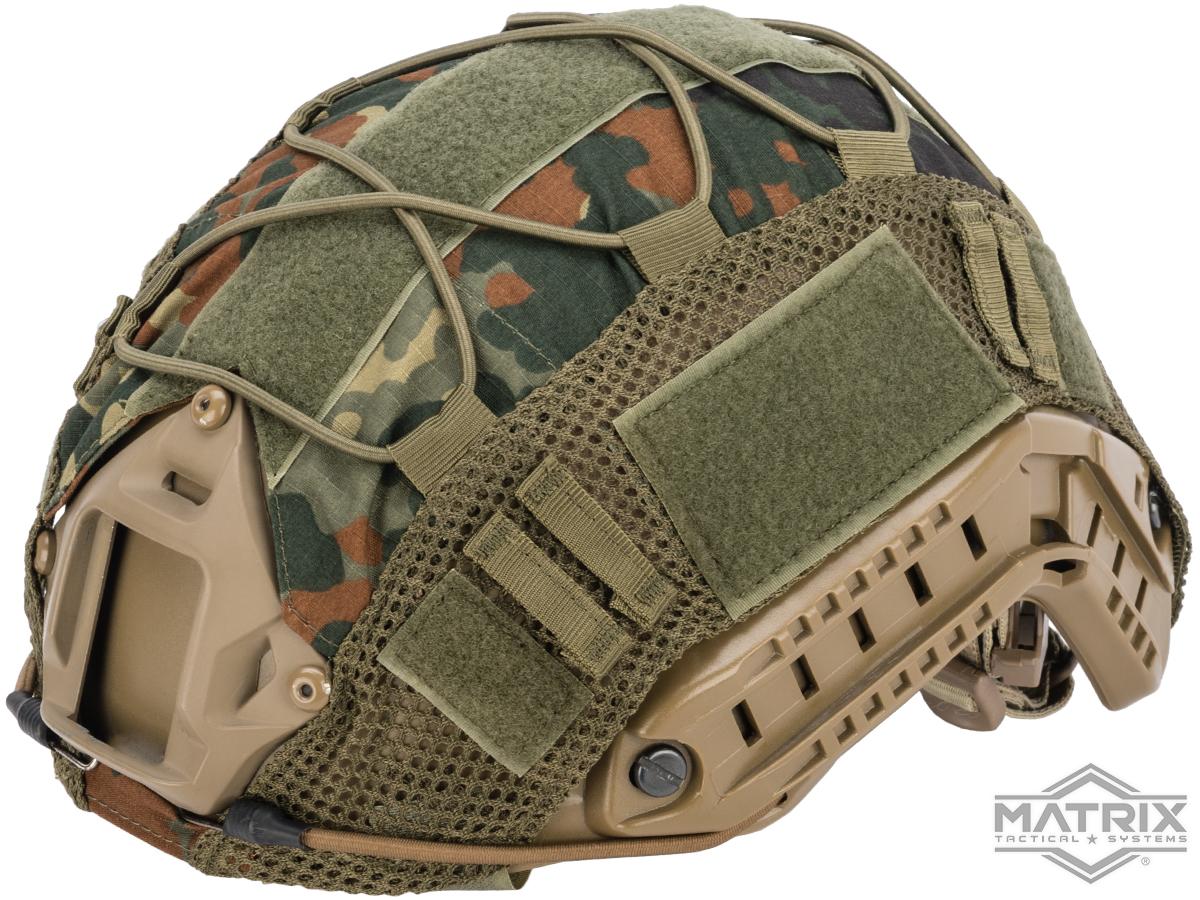 Matrix Bump Type Helmet Cover w/ Elastic Cord (Color: Flecktarn)