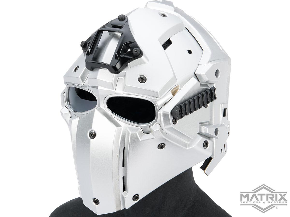 Matrix Tactical Helmet with Cooling Fan (Color: Silver)