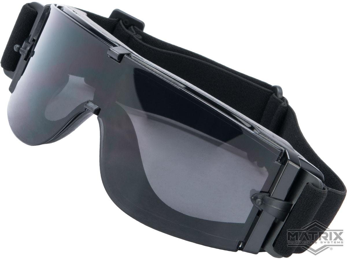 GX-1000 Anti-Fog Safety Shooting Goggle System w/ CD Kane Strap (Lens: Smoke / Black Frame w/o Carry Case)