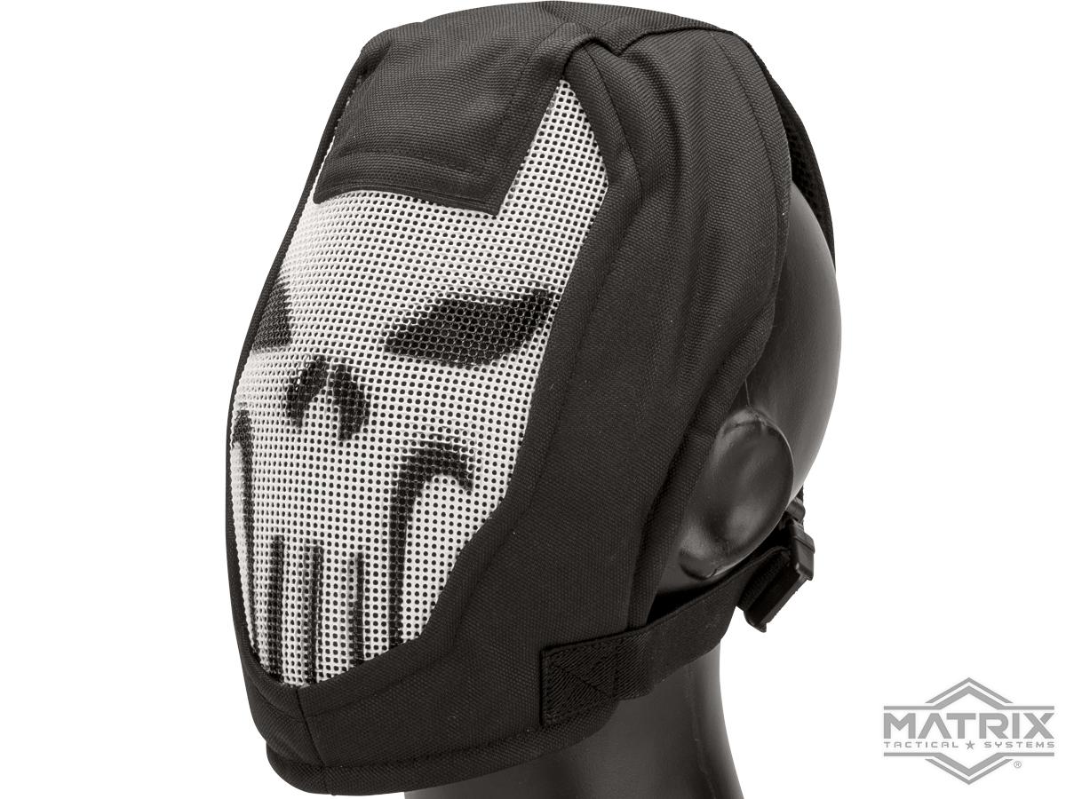 Matrix Iron Face Carbon Steel Striker Gen4 Metal Mesh Full Face Mask (Color: Ghost)