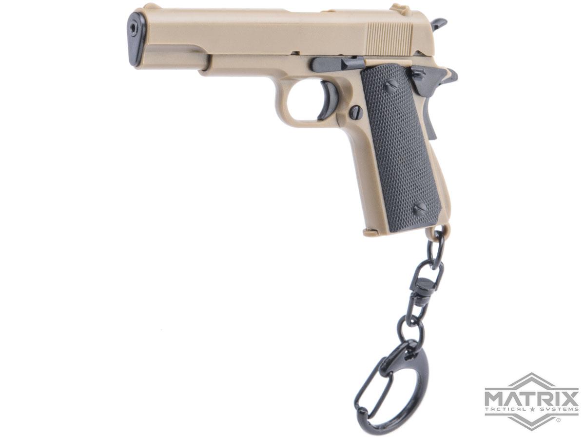 Matrix Dummy Pistol Keychain Charm (Model: 1911 / Tan)