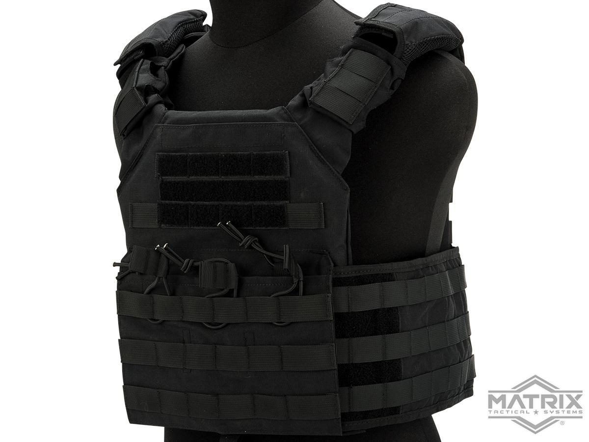 Matrix Level-2 Plate Carrier with Integrated Magazine Pouches (Color: Black)