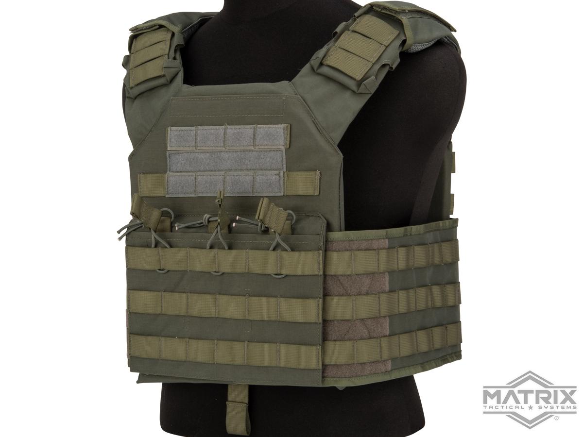 Matrix Level-2 Plate Carrier with Integrated Magazine Pouches (Color: Gray)